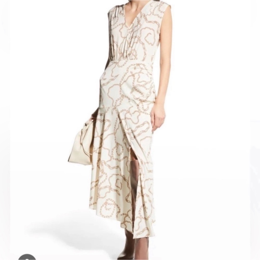 VERONICA BEARD wixson Chain-Print Dress Sz 2